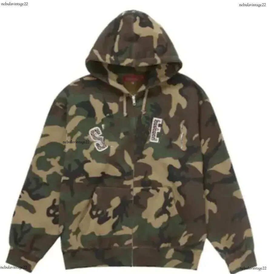 Supremely Hoodie Designer Fashion Brand Hoody high quality Zipper supremehoodie Sweatshirt for Women Street Retro Cardigan polos Supremely hoodie 505