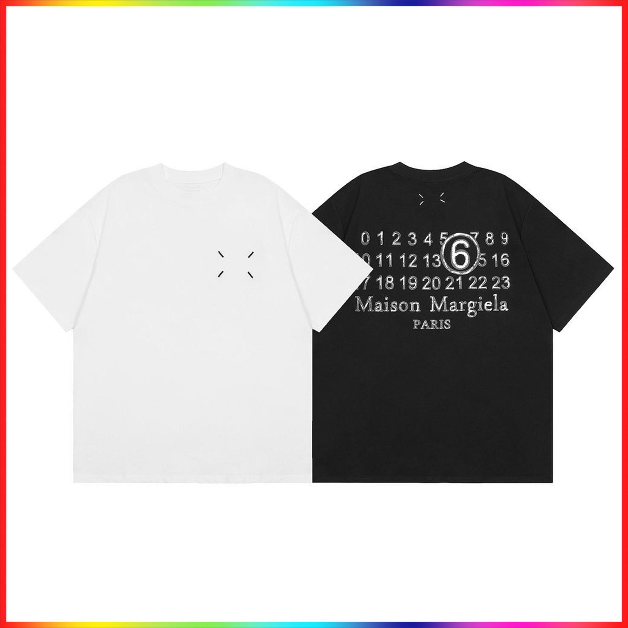 Margel Digital Pattern Round Neck Trendy Top Tees summe Leisure Comfortable Hip Hop Street Short Sleeved Margela T Shirtgg2