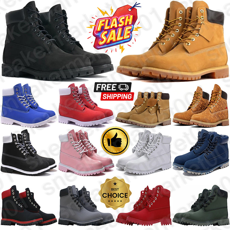 Free Shipping Designer timberlnd timbsrland tims boots martin booties Shoes for mens womens winter Autumn fur bottes heel botte sneakers luxury over platform top