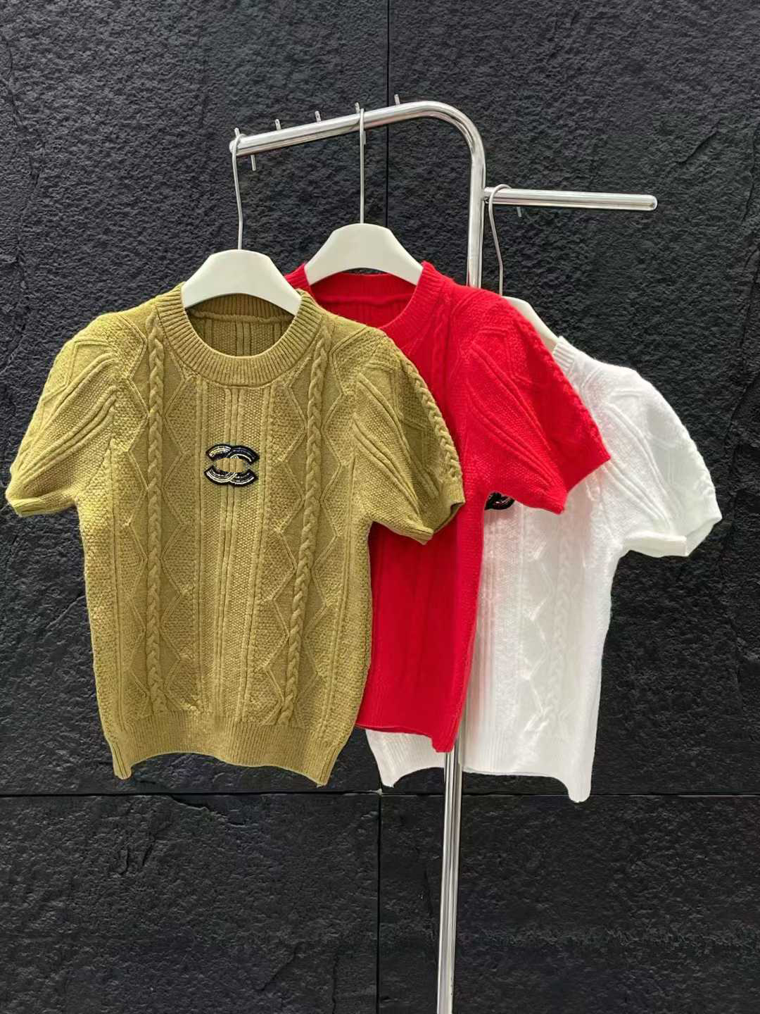 Women's Sweaters Autumn And Winter Loose Knit Sweater Pullover Round Neck Geometric Clash Jacquard Casual Jumper Asian size S---XL#AA