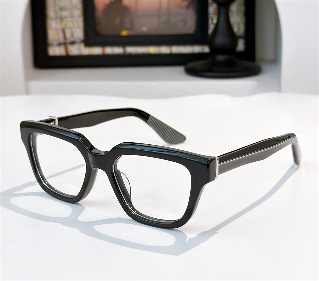 Fashion trend designer mens women optical glasses luxury vintage square frame thick acetate eyewear classic leisure style Anti-Ultraviolet come with case