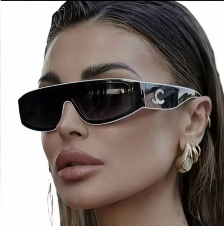 designer sunglasses Top Quality Designer For Women Sun Glasses Trendy Square Metal Legs Letter Design Cat Eye Eyeglasses Oval Monogram Sunglasses with box AAAAA