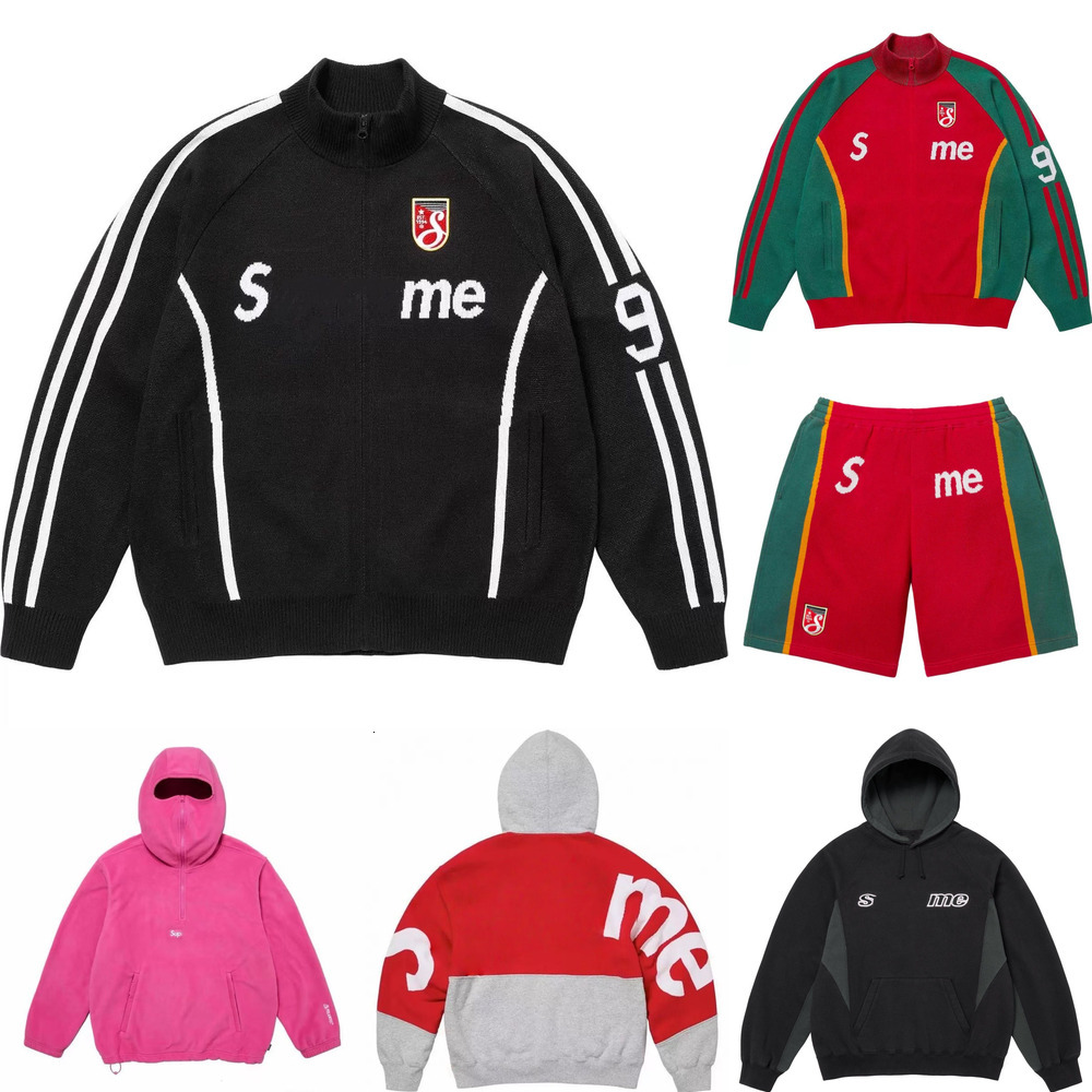 Designer Hoodies Men's Sweaters lamb fleece Coats Sweatshirt letter Knit Sweater Soccer Shorts letter color blocked knit Supremely Thick jackets shorts suits a2