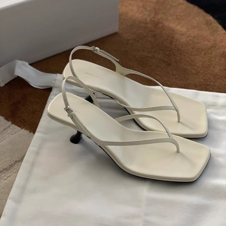 New Design Sandals 2026 French Inspired Thong Sandals, Women's Slingback Heels with Kitten & Stiletto Heel, Elegant Summer Slide Shoes Free Shipp
