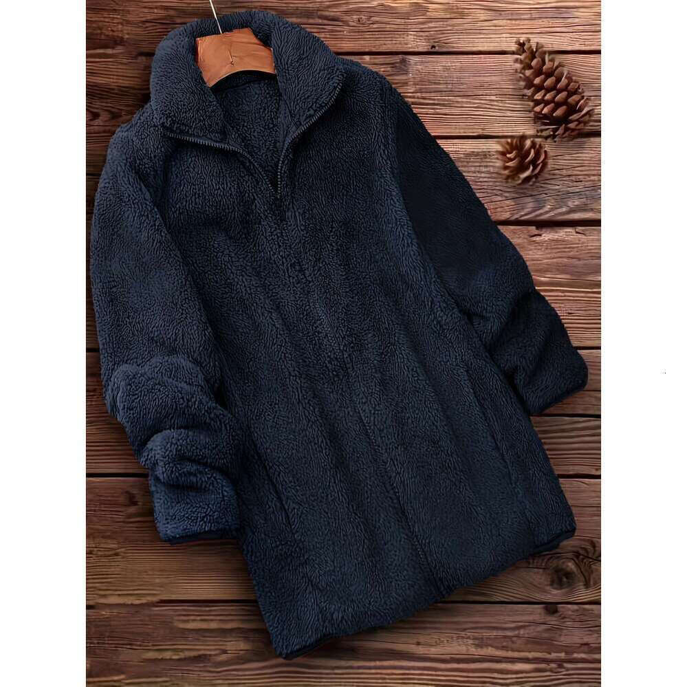 Zhehan Plus Size European And American Style Coat, Office Outfit, Winter Trend, Elegant Overcoat, Slim Fit, Comfortable Lining, Warm Fabric, Fashionab