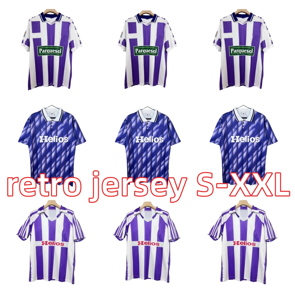 1984 1992 1993 1995 1996 Real Valladolid retro Soccer Jersey 92 93 95 96 SERGIO LEON Mens LARIN PLATA KENEDY MONCHU PEREZ AMALLAH Football Shirt Uniforms