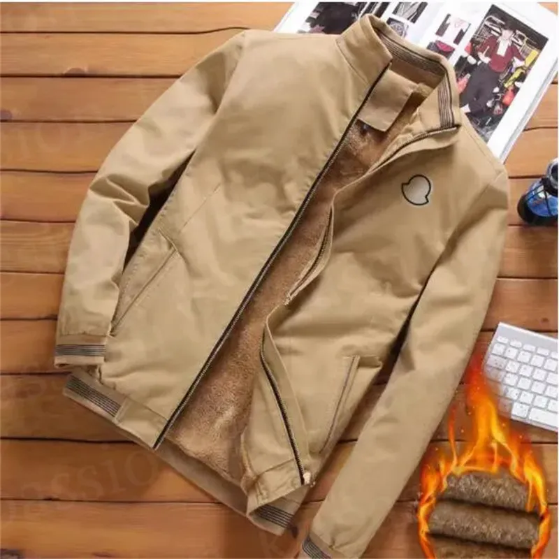 Designer Embroidery Down Men Windproof Jacket Winter Fleece-lined Jacket Thickened Warm Long Sleeves Coat Luxury Mens Jacket Outdoor casual clothing overcoat