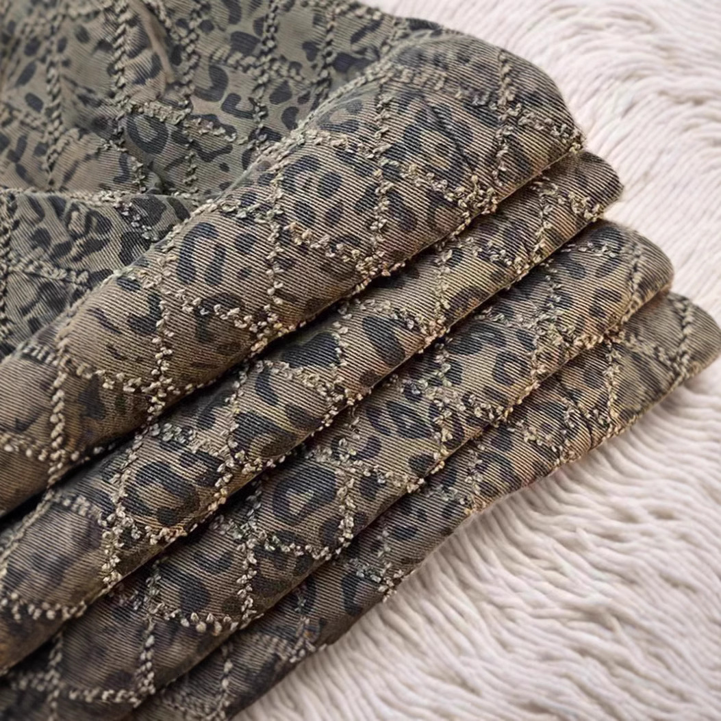 Designer Women's Pants 2026 Spring And Autumn New Leopard Print Women's High Waisted Jeans Street Style American Retro Casual Long Pants
