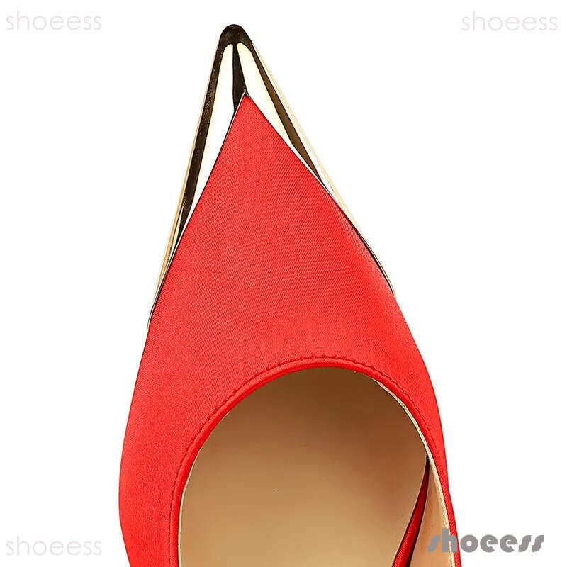 heels Shoes 7 Cm Metal Pointed Silks Satins Kitten Heels Hollow Back Women Sandals Sexy Lady Pumps