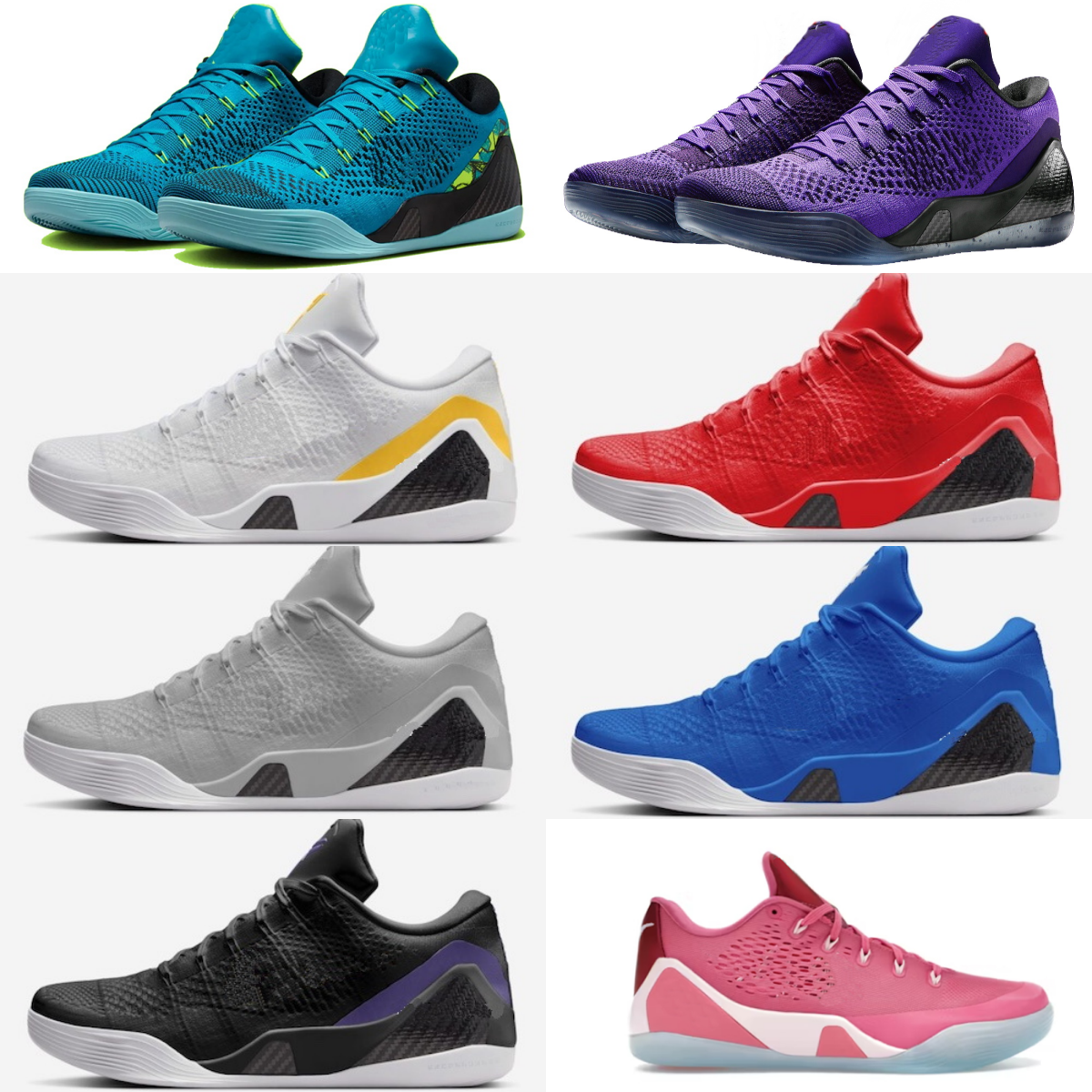 Black Mamba 9 Elite Low Team Bank Pack kids Basketball Shoes for sale Perspective Moonwalker Grade school men women Sport Shoe Trainner Sneakers US5-US12