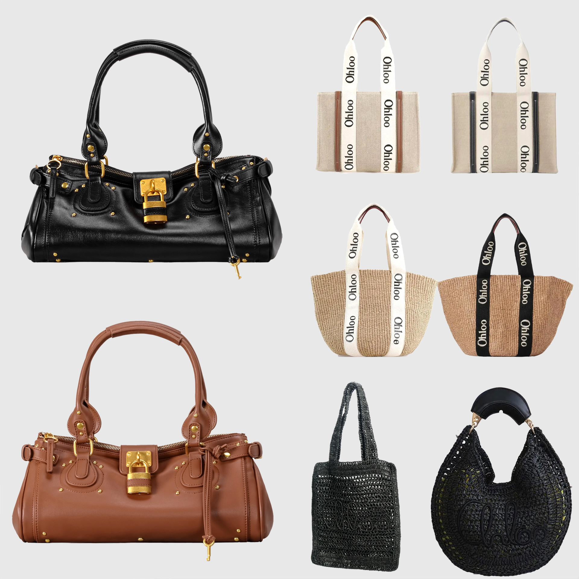 designer bag Luxury Tote bag Shoulder Bags purse woman new design Grain leather high quality bag fashion Shopping Bag handbag Retro Lock Head Bag Handheld Crossbody