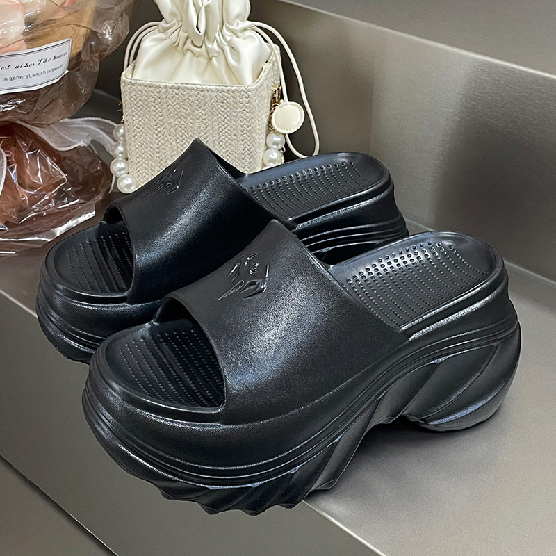 Hot Free Shipping Slippers summer cool thick soled slippers that can be worn by both men and women platform sandals Comfortable fit Polished Graceful 