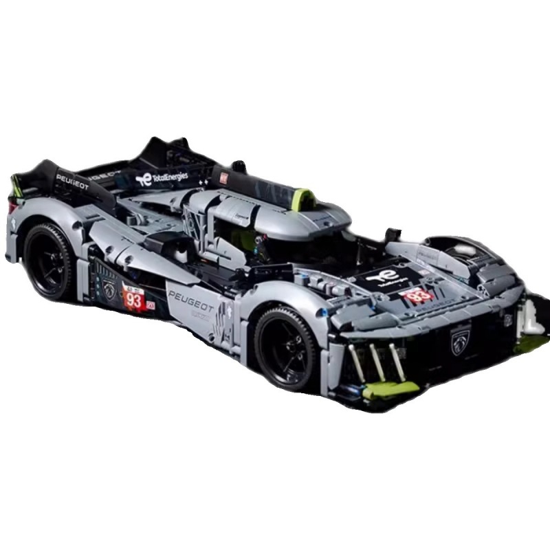 99033 Super Sports Car Peugeot 9X8 Mechanical Set - Boys' Assembly Plastic Building Blocks with Small Particles Toy