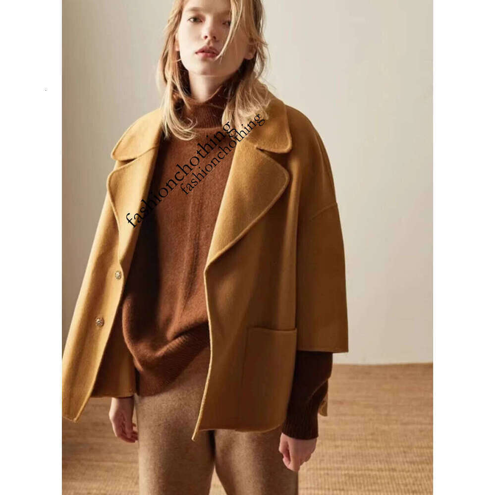 Zhehan Long Sleeved Outerwear With Base Layer European Station Turtleneck 100 Pure Cashmere Women's Autumn And Winter Lazy Loose Thick Knit Sweat