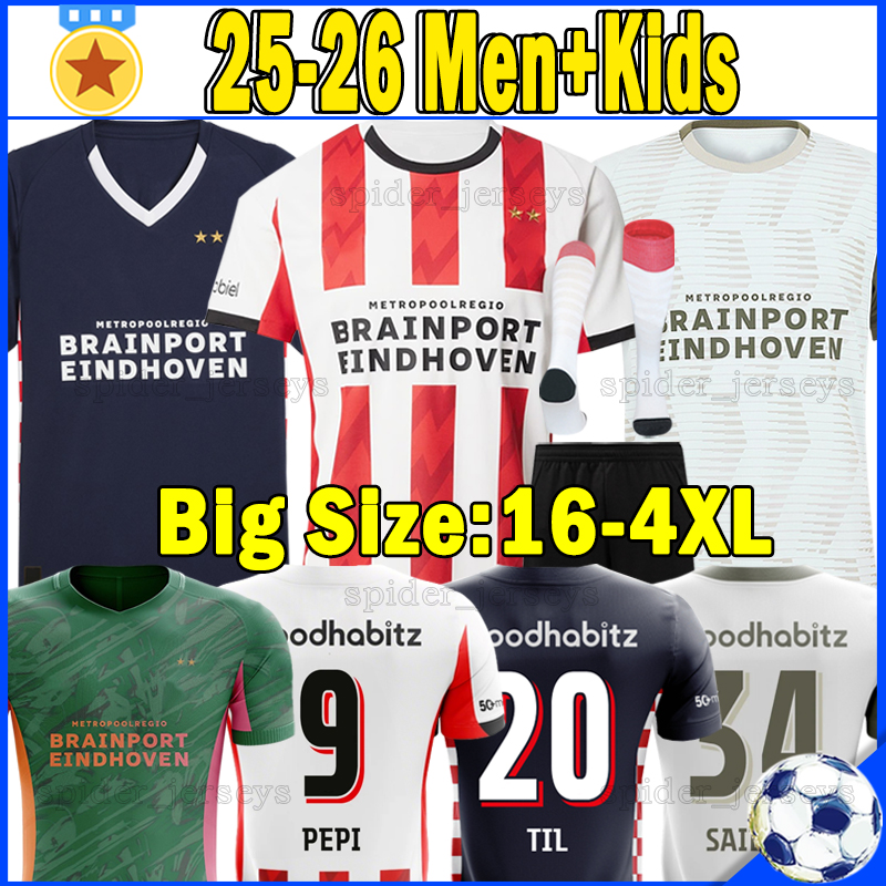 XXXL 4XL 25 26 Eindhovense Soccer Jerseys PSVS VAN BOMMEL BAJRAKTAREVIC TIL Men Uniforms Retro 2000 1998 96 92 1987 Football Shirts PERISIC KOVAR Goalkeeper kids kits
