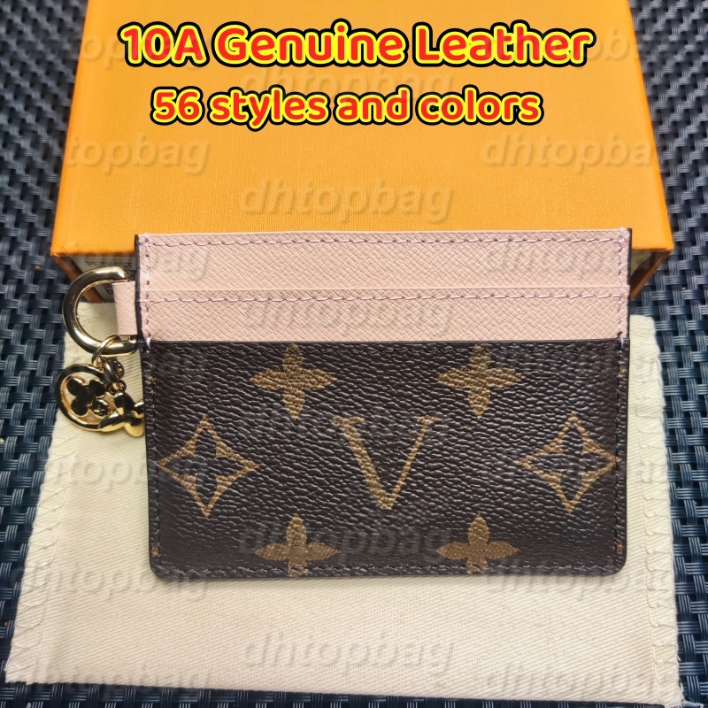 10A Top-quality Designer Card Holder Women Wallet Metal Flower Decoration Key Coin Purse Luxury Wallet Genuine Leather Card Holder Designer Cardholder