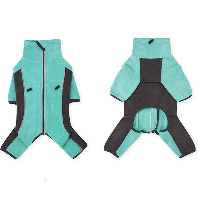 Famous brand Long Sleeve Clothes Legs Jacket Autumn Coat With Warm Fleece Winter Jumpsuit Back Zipper Dog Bodysuit pupakaIK