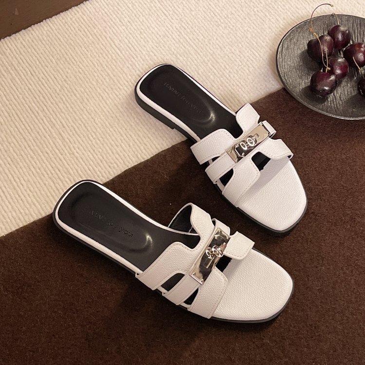 2026 Silver Gold Buckle Cut-Out Sandals, Women's Flat Thong Slides, Vintage Inspired Beach & Outdoor Shoes