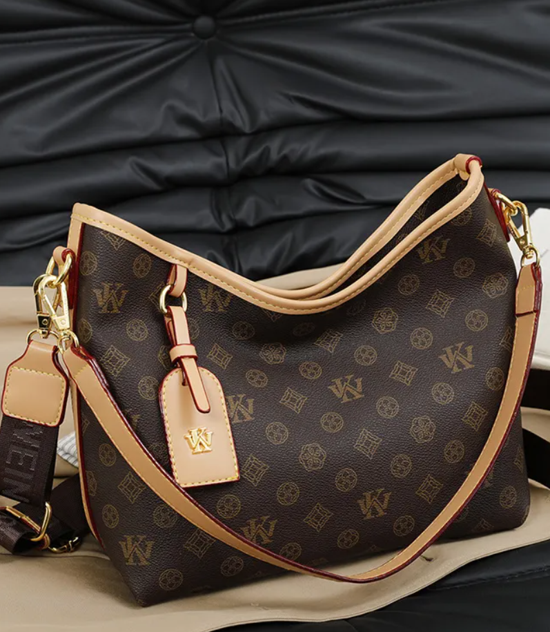 WKwk women leather handbag top handle Pillow cherry crossbody clutch bag tote bag should bag