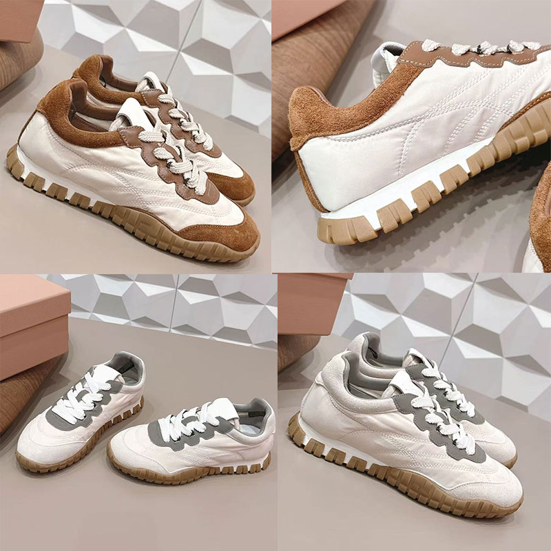 Designer women Tyre technical suede sneakers luxury brand womans casual shoes cow leather upper soft wear resistant rubber sole Star patterned casual Lady shoes