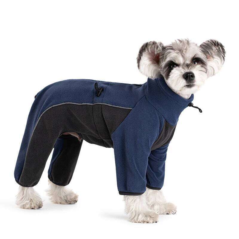 Famous brand Long Sleeve Clothes Legs Jacket Autumn Coat With Warm Fleece Winter Jumpsuit Back Zipper Dog Bodysuit pupakaIK