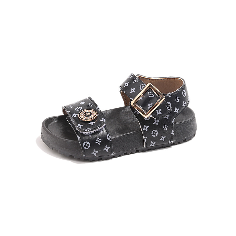 2026 Summer Hot Kid's Versatile Soft Bottom Girls Beach Shoes Boys Casual Fashion Printing Sandals