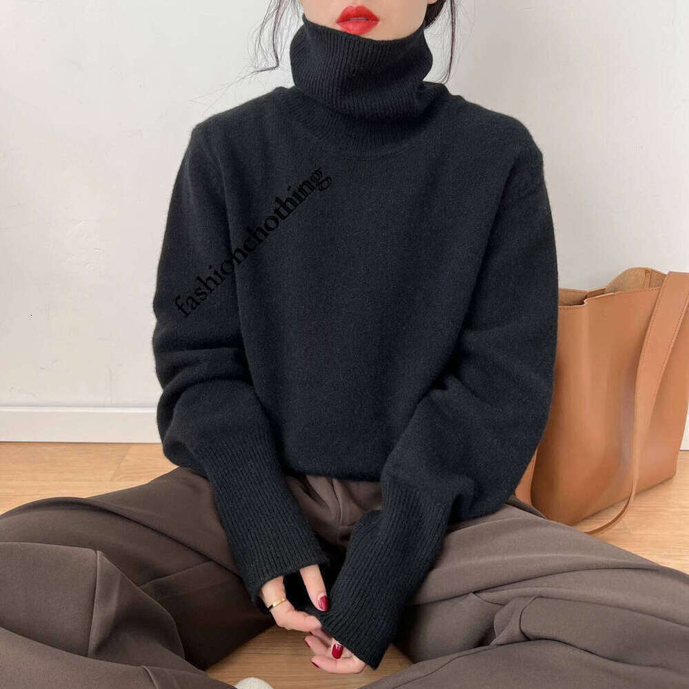 Zhehan Women Jumper Female Pullover Long Sleeve Casual Turtleneck Autumn Winter Cashmere Sweater