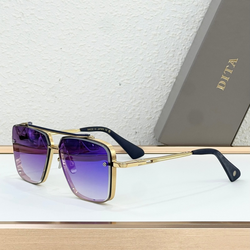 New DITAes MACH SIX Eyewear DTS121-62-01-Z TOP Quality Designer Sunglasses Men Glasses UV400 Fashion Classic Metal Frame Sunglasses With Original Box Size 62-12-130