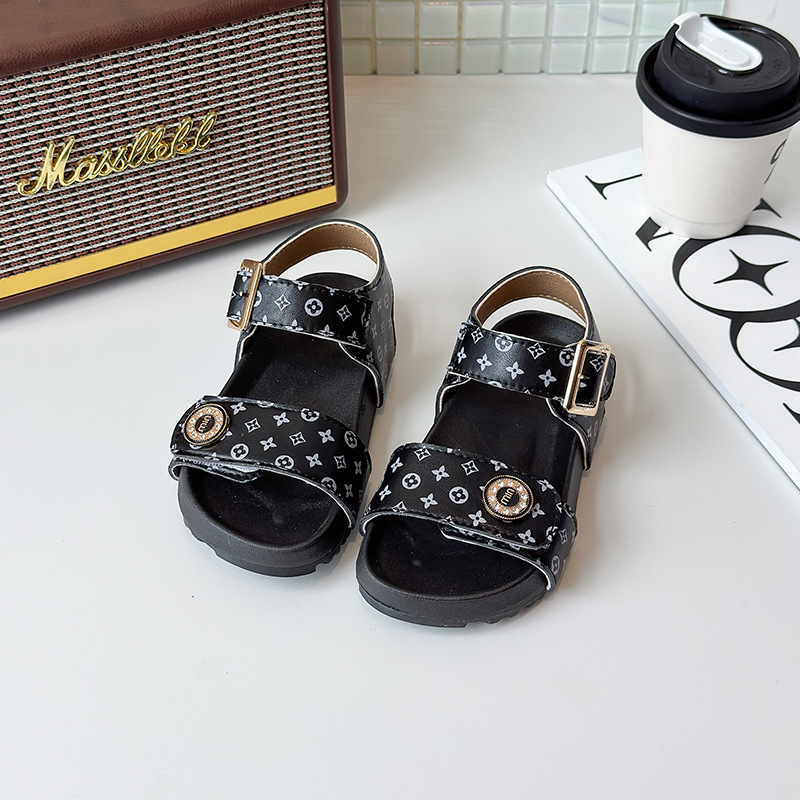 2026 Summer Hot Kid's Versatile Soft Bottom Girls Beach Shoes Boys Casual Fashion Printing Sandals