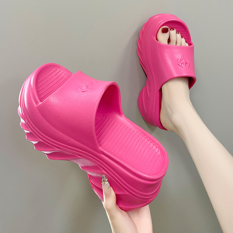 Hot Free Shipping Slippers summer cool thick soled slippers that can be worn by both men and women platform sandals Comfortable fit Polished Graceful 