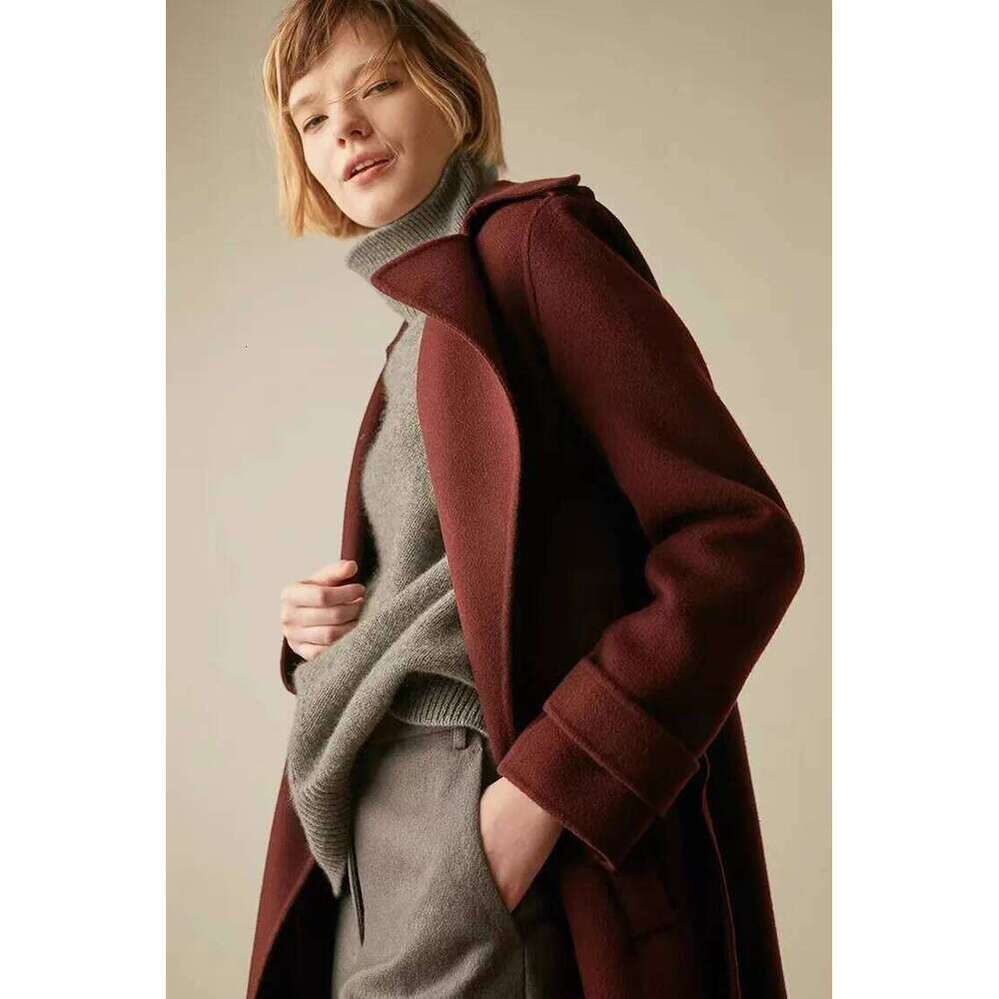 Zhehan Long Sleeved Outerwear With Base Layer European Station Turtleneck 100 Pure Cashmere Women's Autumn And Winter Lazy Loose Thick Knit Sweat