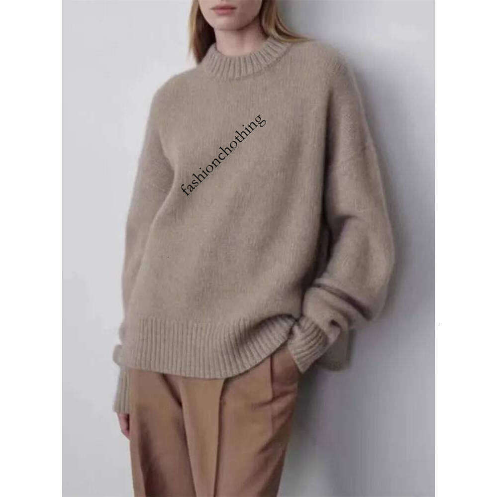 Zhehan Loose Large Size Cashmere Sweater Women Korean Mid Length 100% Pure Merino Wool Knitt French Pullover 2024 Autumn Winter Jumper