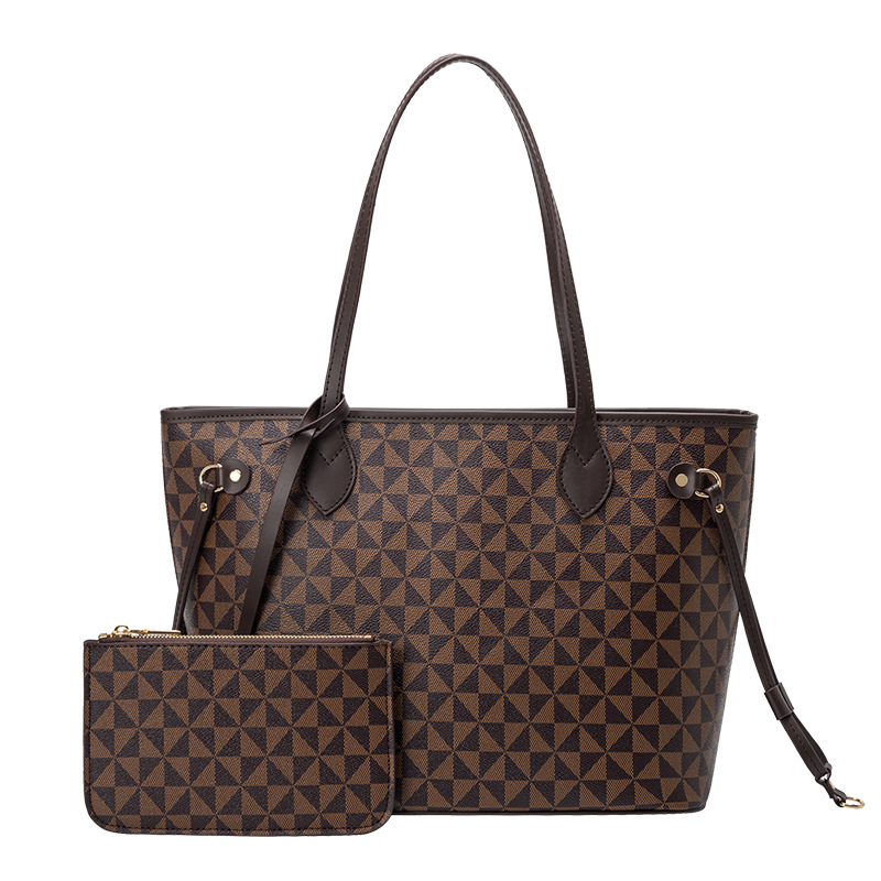 Lacel Urwebin 2026s Fashion New Windmill Pattern Design Large Capacity Tote Bag Elegant and Versatile Premium Texture Two Piece Set Composite Bag Free