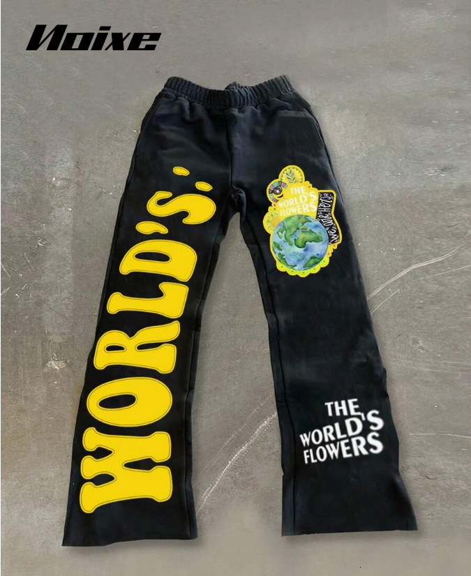 Luxury Brand Designer Clothes Hot Sale American Retro 3D Print Personality Pattern Loose Casual Long Pants Unisex In Stock