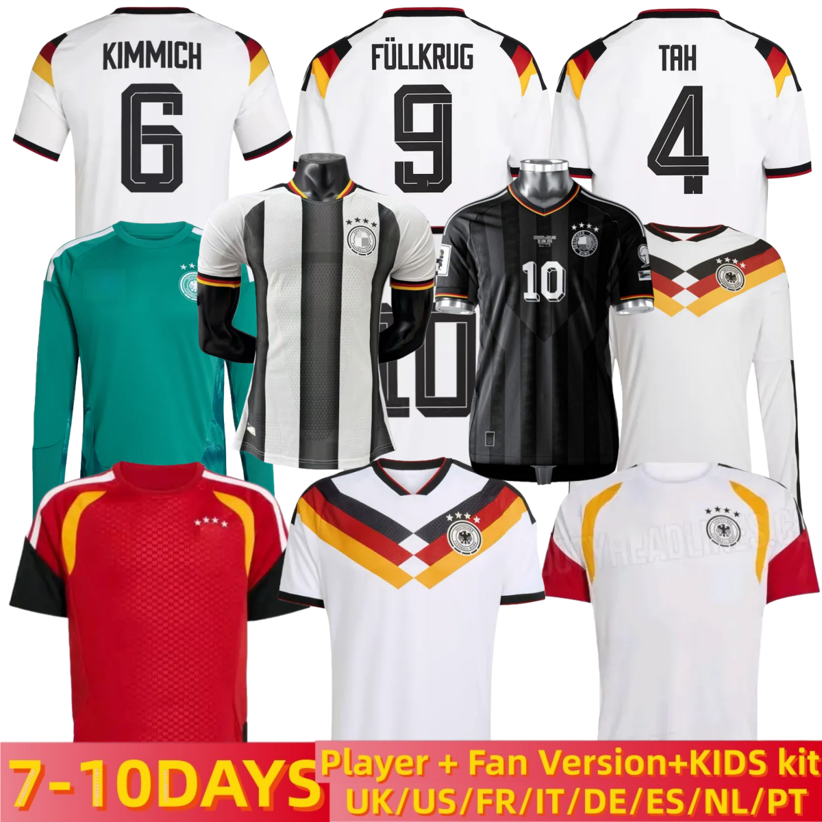 Germany 125 Year Anniversary Soccer Jerseys 2025 26 woman Fans Player Version HUMMELS KROOS GNABRY MUSIALA MULLER HAVERTZ Whiteout Beckenbauer Football Shirts66