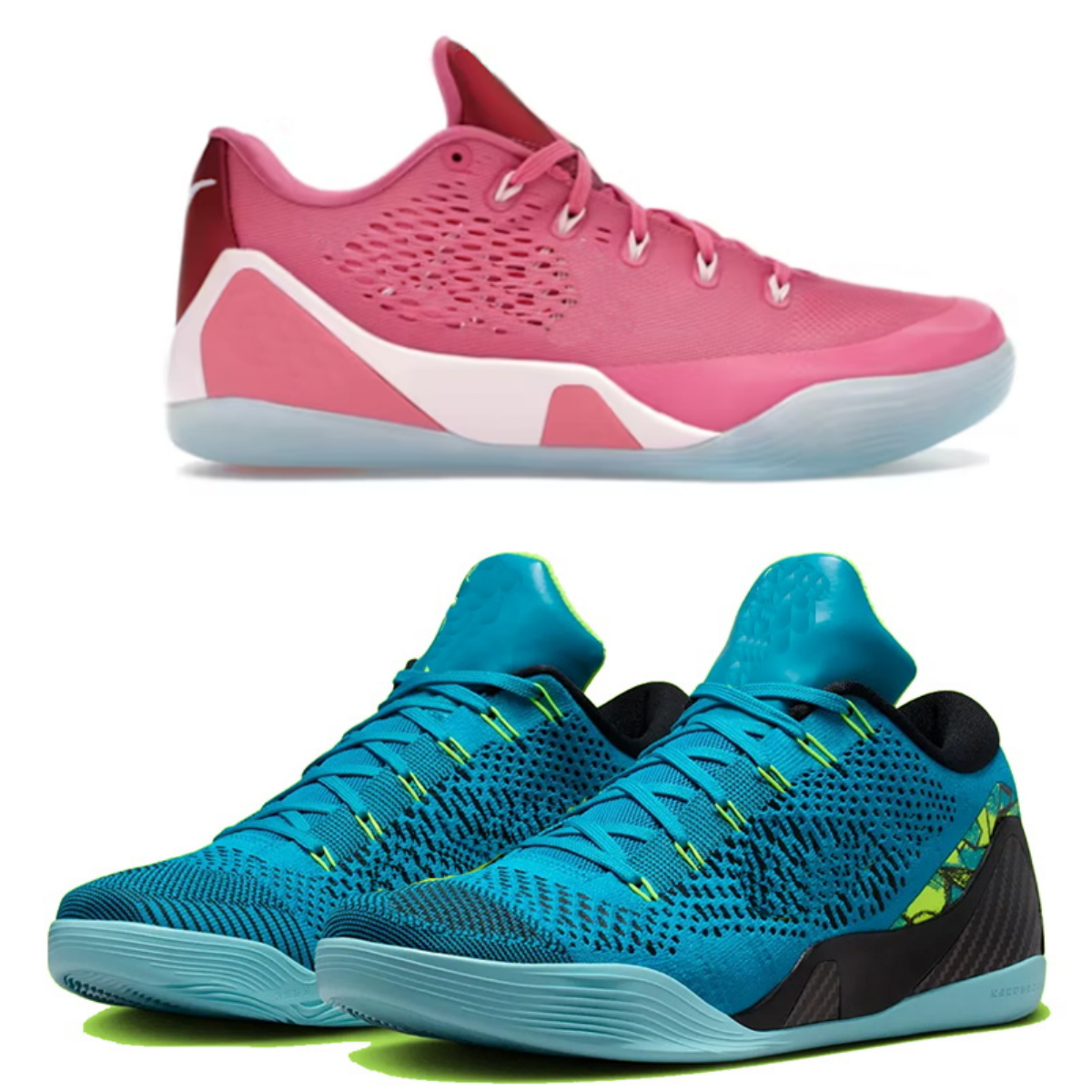 Perspective Mamba 9 Elite EM Low Kay Yow Think Pink kids Basketball Shoes Black White Gold Team University Red Aunt Pearl Grade school men women Sneakers US4-US12