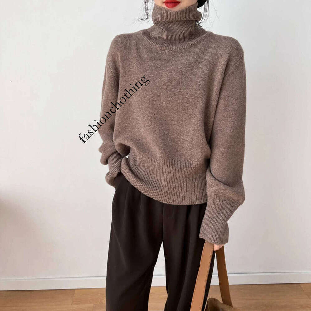 Zhehan Women Jumper Female Pullover Long Sleeve Casual Turtleneck Autumn Winter Cashmere Sweater