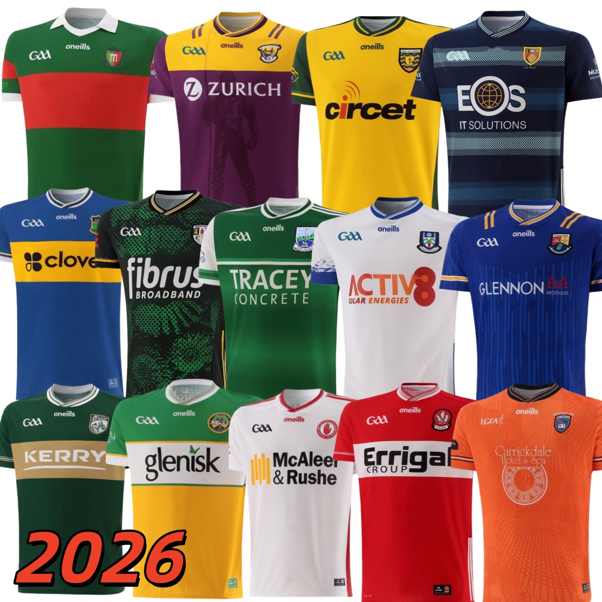 2026 GAA new Rugby jerseys Louth Antrim Laois 25/26 kids Longford Cork Dub Alternative Meath Kildare Roscommon Offaly Galway Cavan Down Jers 666