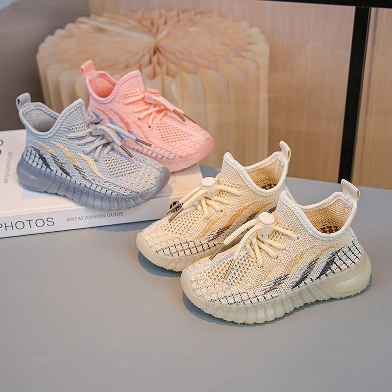 New Spring/Autumn Children Shoes Unisex Toddler Boys Girls Sneaker Mesh Breathable Fashion Casual Kids Shoes