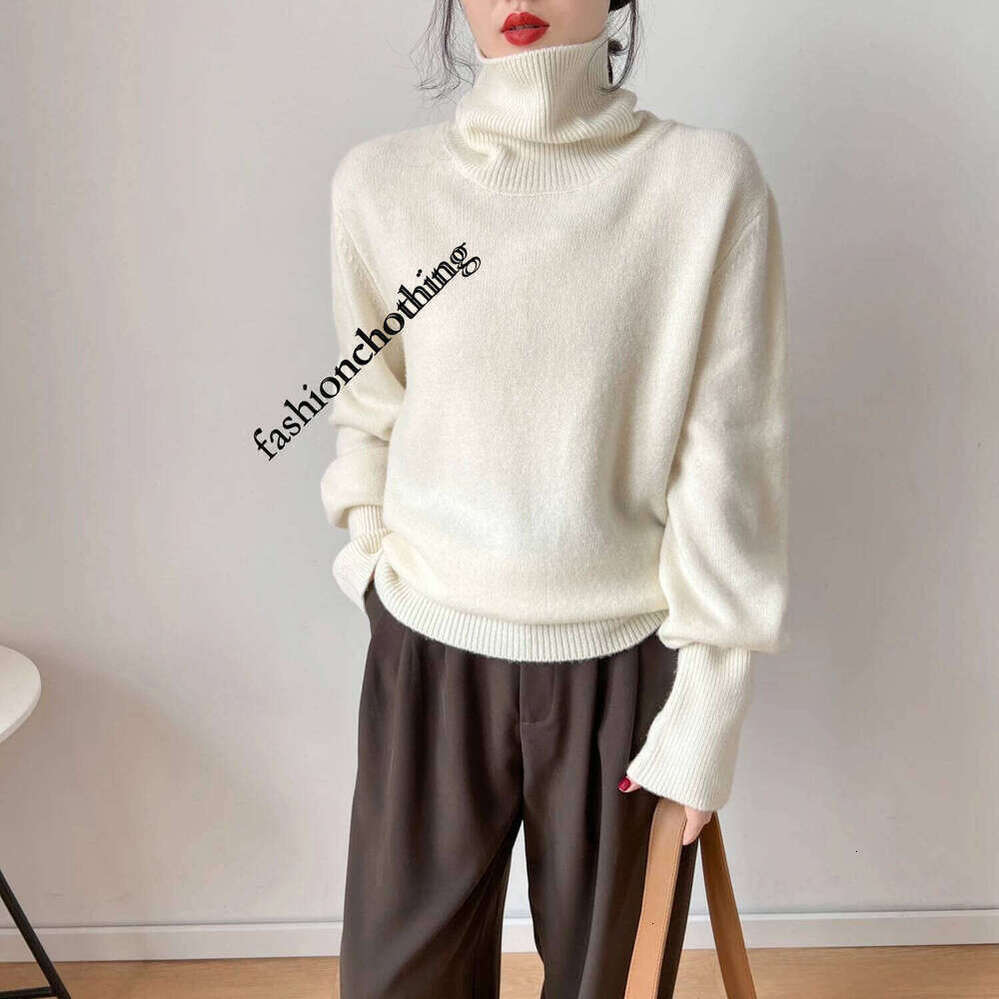 Zhehan Women Jumper Female Pullover Long Sleeve Casual Turtleneck Autumn Winter Cashmere Sweater
