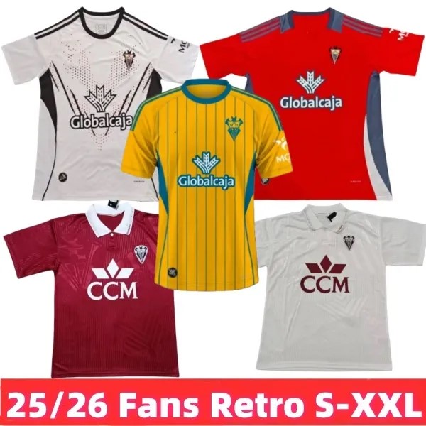 SAD 25 26 Albacete Balompie soccer jerseys Tercero BETANCOR J.VILLAR L.AGUADO PUERTAS A.MEDINA Alvarez Camisetas de futbol Albacete retro Football Shirt Man kids Ki