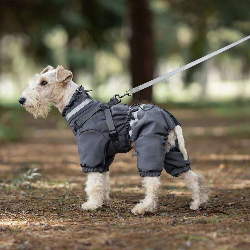 Famous brand Autumn Winter Dog Four legged Clothing Padded Jacket with Chest Back Thick Warm Windproof Puppy Coat Pet Products Coats Supplies pupakaIK