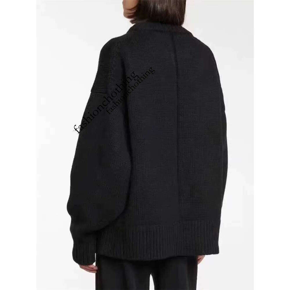Zhehan Loose Large Size Cashmere Sweater Women Korean Mid Length 100% Pure Merino Wool Knitt French Pullover 2024 Autumn Winter Jumper