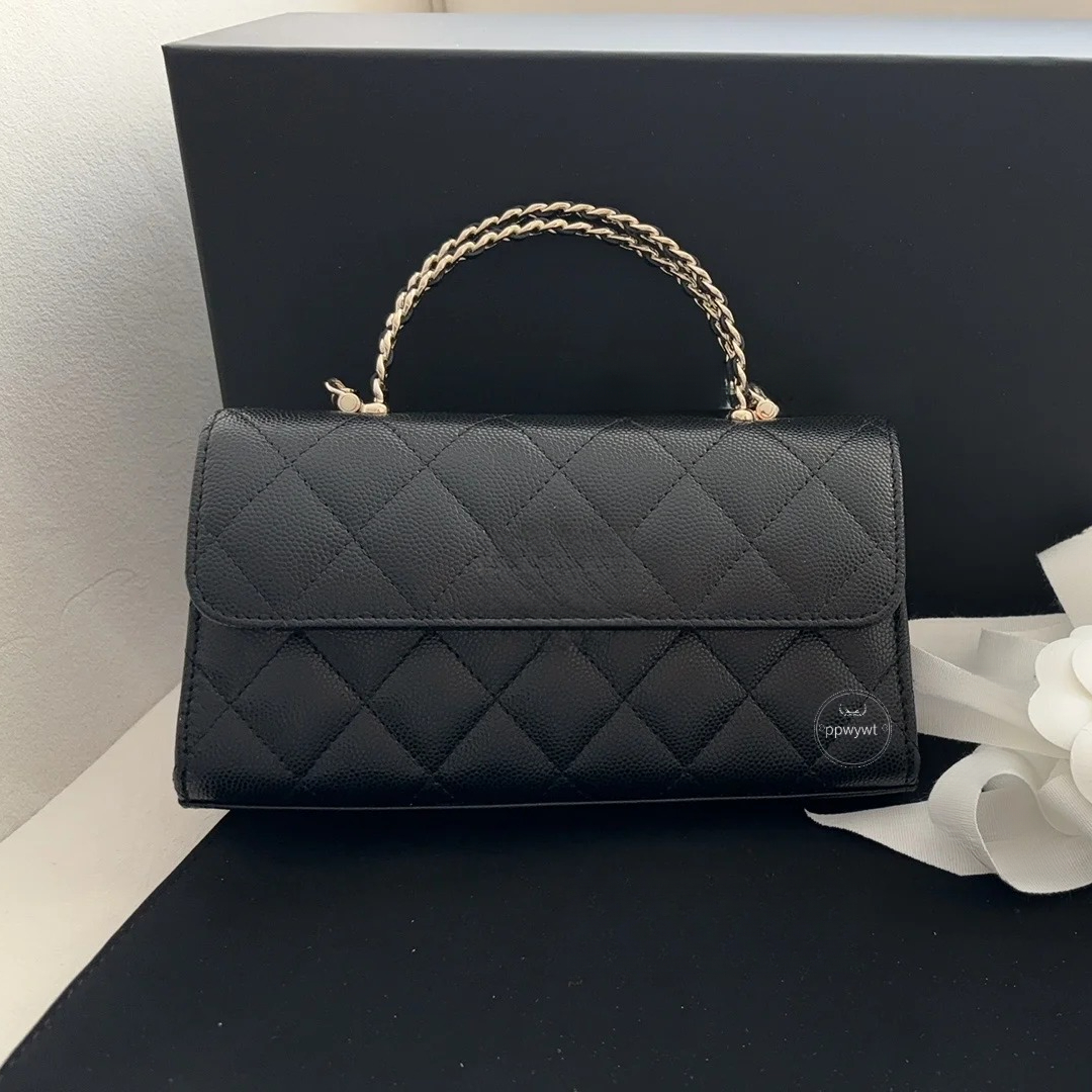 High Quality Bag with Top Handle Perfect Length Chain Strap Women's Handbag Soft Leather Crossbody Bag Versatile Small Tote Fits Different Styles