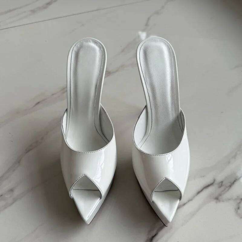 2026 Summer Women High Heeled For Woman's Pointed Peep Toe Stiletto Platform Pumps Sexy Ladies Wedding Dance Shoes