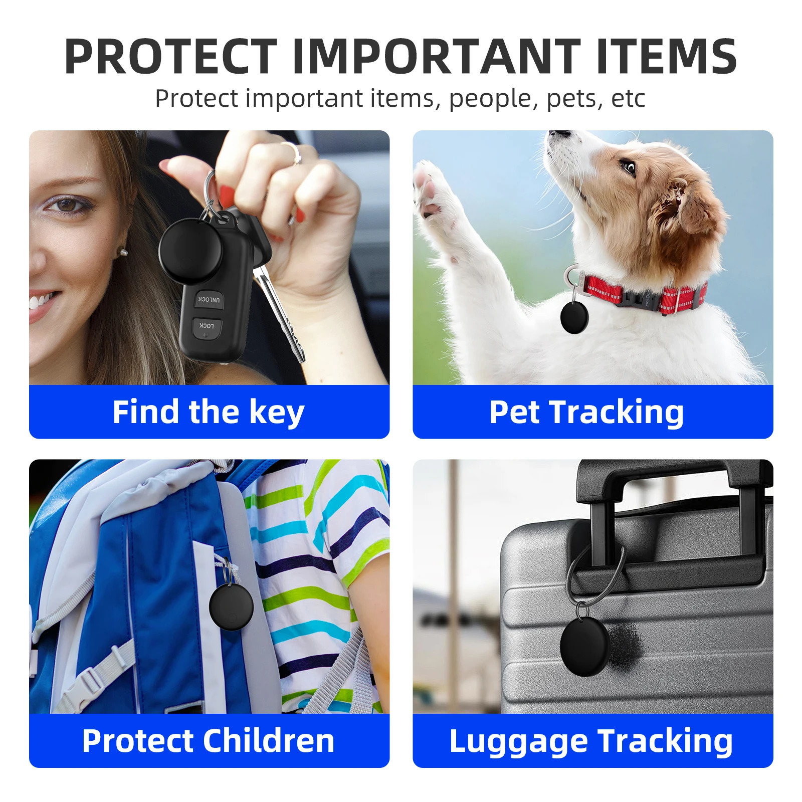 Mini Tag Gps Tracker Android Google Find My Gps Locator Air Tag Car Gps Tracking Device Gps Tracker Bicycle Electronics Security 260112