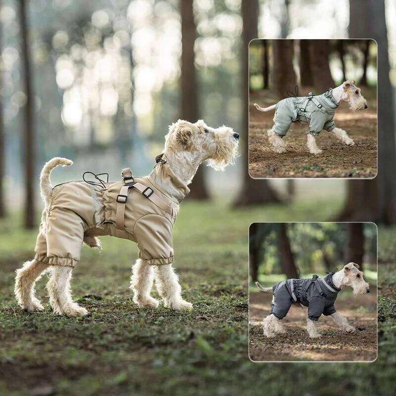 Famous brand Autumn Winter Dog Four legged Clothing Padded Jacket with Chest Back Thick Warm Windproof Puppy Coat Pet Products Coats Supplies pupakaIK