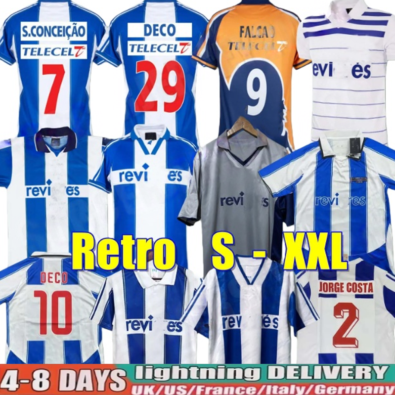 1985 86 94 95 97 98 99 Porto Retro Soccer Jerseys 2001 03 04 09 10 17 Cup Final home away Men MACIEL DECO finals Vintage maillots de Football Shirt McCARTHY DERLEI classic