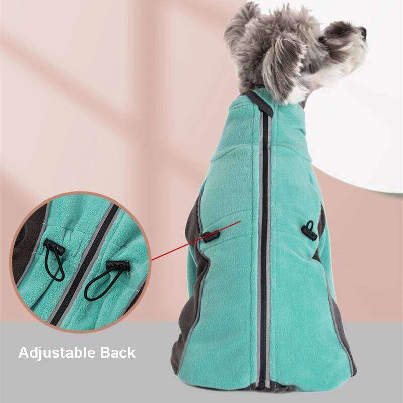 Famous brand Long Sleeve Clothes Legs Jacket Autumn Coat With Warm Fleece Winter Jumpsuit Back Zipper Dog Bodysuit pupakaIK