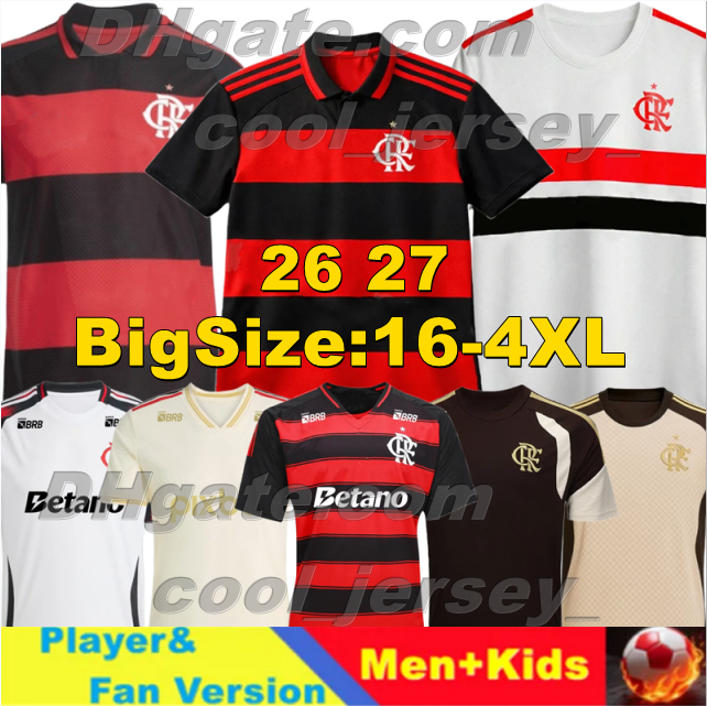 XXXL 4XL 26 27 Flamengo soccer jerseys DE ARRASCAETA B.HENRIQUE L.ARAUJO JUNINHO 2026 2027 WALLACE YAN PEDRO G.PLATA Women Football Shirt Men Uniforms Kids Kits Sets